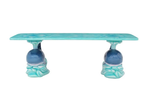 JJ445 FUNNY 2 CUTE WHALES BENCH FRONT ON 1