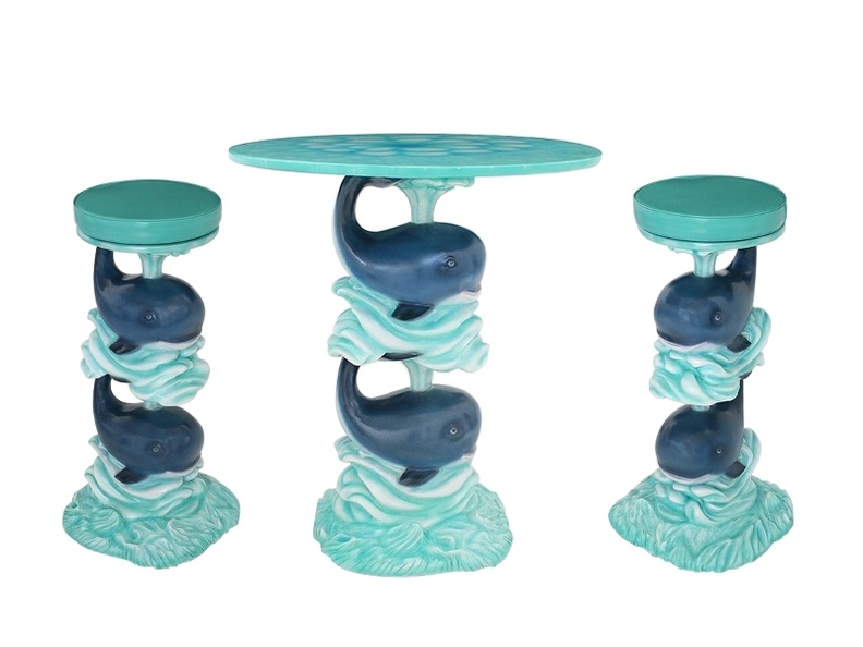 JJ452_FUNNY_2_CUTE_WHALE_TABLE_WATER_EFFECT_TOP_2_WHALE_STOOLS.JPG