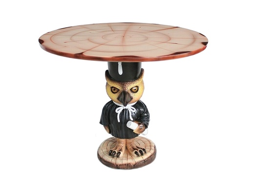 JJ630 FUNNY OWL TEACHER TABLE WITH WOOD EFFECT TOP TABLE LARGE