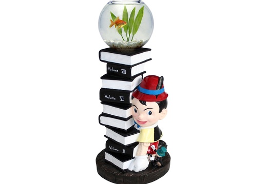 JJ636 PINOCCHIO WITH SCHOOL BOOKS JIMINY CRICKET DISPLAY STAND 1