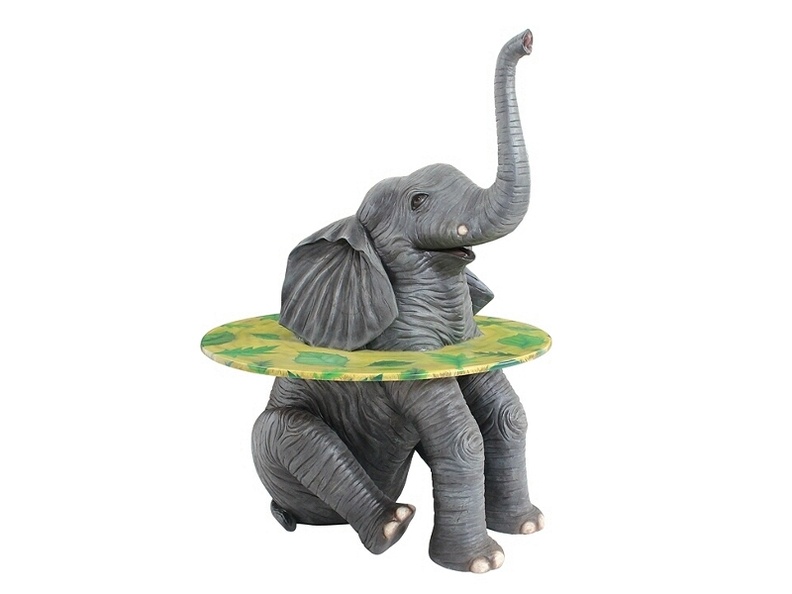 JJ755_CUTE_BABY_ELEPHANT_TABLE_WITH_GRASS_LEAF_EFFECT_TOP_1.JPG