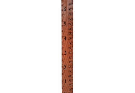 N397 HOW TALL ARE YOU WOODEN EFFECT OLD FASHION SCHOOL RULER 1