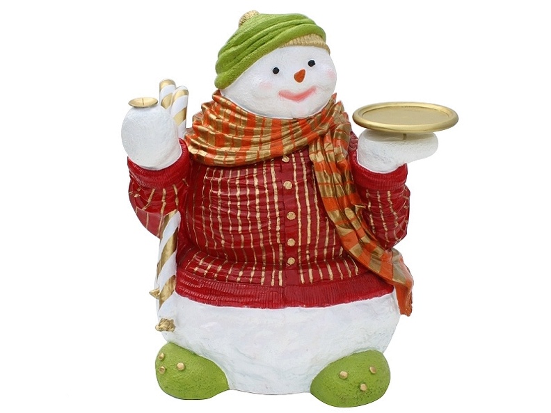 1507_FAT_FUNNY_CHRISTMAS_SNOW_MAN_WITH_TRAY_CANDLE_HOLDER.JPG