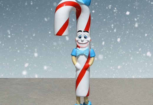1592 FUNNY 4 FOOT CHRISTMAS CANDY CANE
