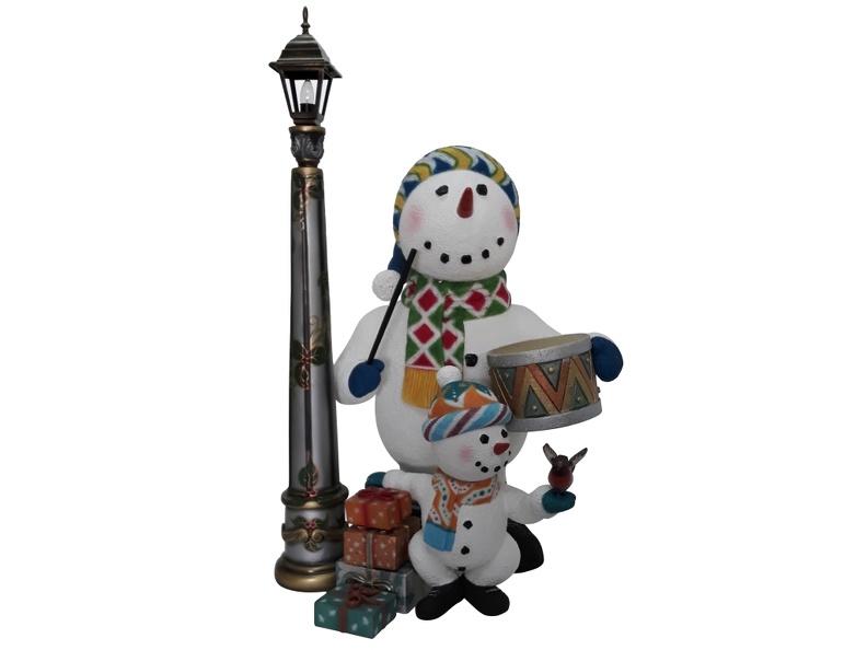 1642_CHRISTMAS_SNOWMAN_STATUE_BABY_SNOWMAN_LAMPOST_1.JPG