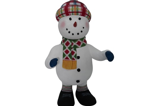 1644 CUTE FUNNY CHRISTMAS SNOWMAN STATUE STANDING 1