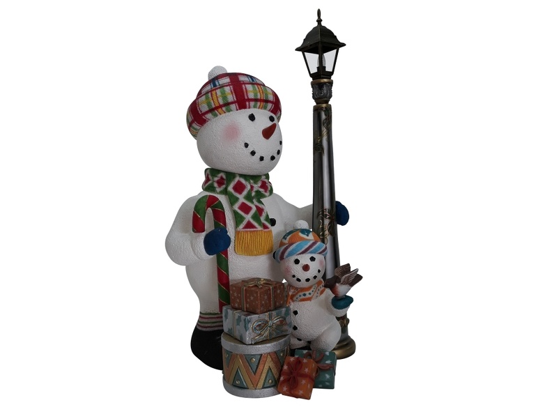 1648_FUNNY_CHRISTMAS_SNOWMAN_STATUE_HOLDING_CANDY_CANE_WITH_BABY_SNOWMAN_2.JPG