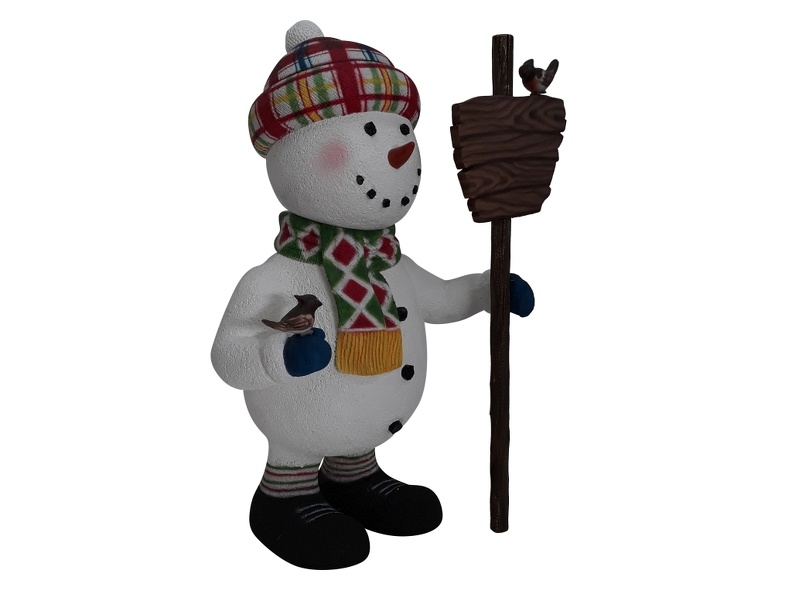 1651_FUNNY_CHRISTMAS_SNOWMAN_STATUE_HOLDING_WOODEN_SIGN_2.JPG