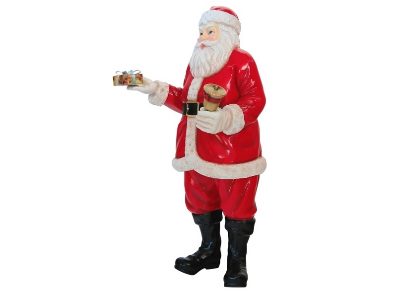 8703F_FATHER_CHRISTMAS_LIFE_LIKE_STATUE_WITH_GIFTS_BELL_2.JPG