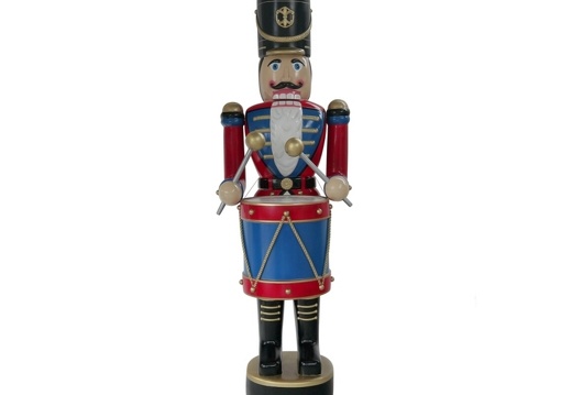 909 CHRISTMAS NUTCRACKER SOLDIER WITH DRUMS 6 5 FOOT 1