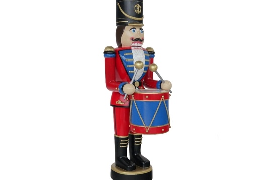 909 CHRISTMAS NUTCRACKER SOLDIER WITH DRUMS 6 5 FOOT 2