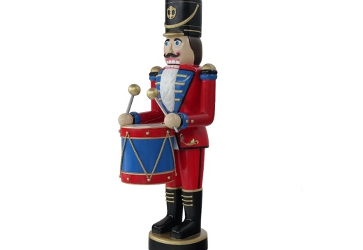 909 CHRISTMAS NUTCRACKER SOLDIER WITH DRUMS 6 5 FOOT 3