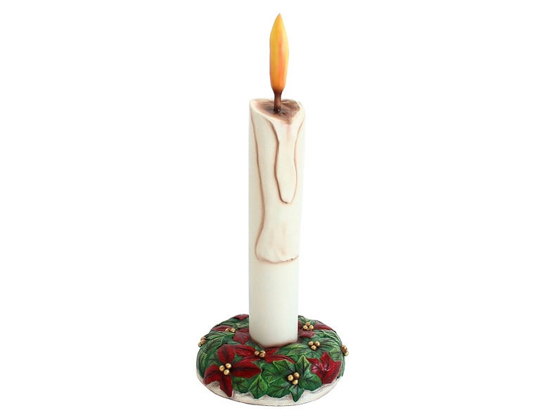 917_CANDLE_WITH_HOLLY_LEAF_GREEN_RED_BASE_3_FOOT.JPG