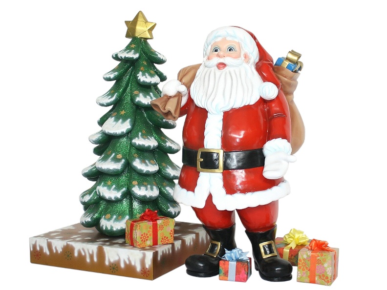 922_STANDING_SANTA_CLAUS_WITH_CHRISTMAS_TREE_WITH_SNOW_LEAVES.JPG