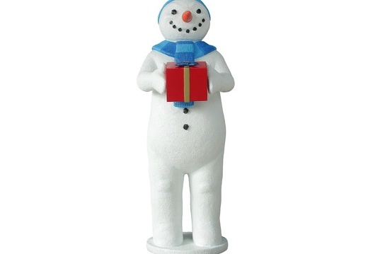 935 CUTE DADDY SNOWMAN WITH PRESENT 1