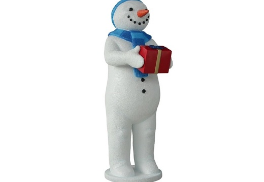935 CUTE DADDY SNOWMAN WITH PRESENT 2