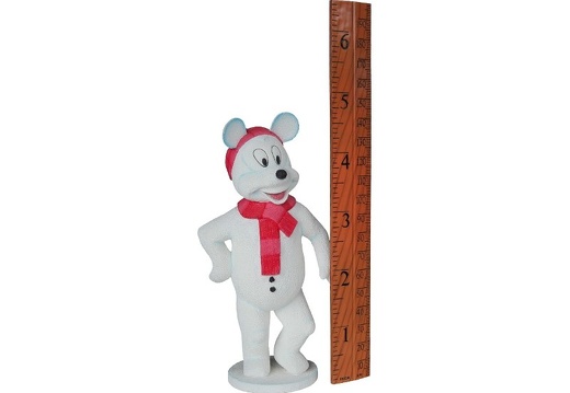 946 CHILD MOUSE SNOWMAN HOW TALL ARE YOU RULER 2