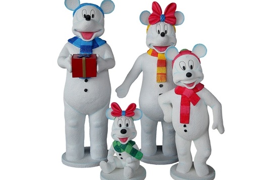 950 FUNNY MOUSE SNOWMAN CHRISTMAS FAMILY 1