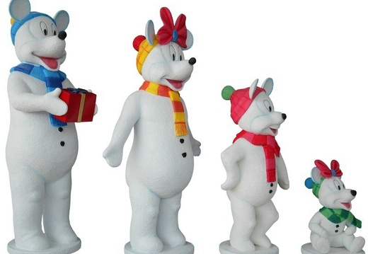 950 FUNNY MOUSE SNOWMAN CHRISTMAS FAMILY 2