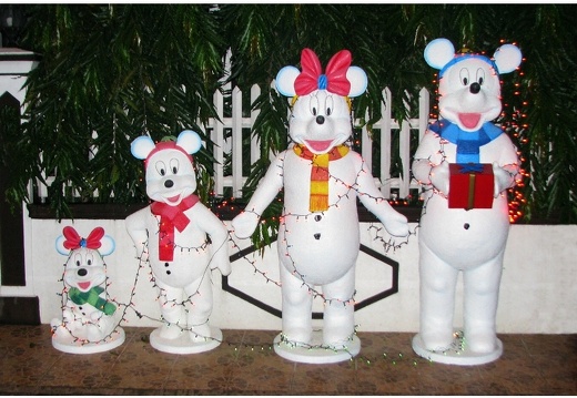950 FUNNY MOUSE SNOWMAN CHRISTMAS FAMILY 4