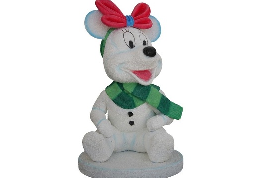 953 FUNNY BABY MOUSE SNOWMAN CHRISTMAS STATUES 1