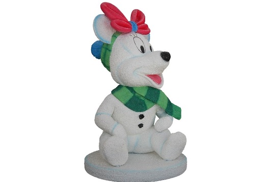 953 FUNNY BABY MOUSE SNOWMAN CHRISTMAS STATUES 2
