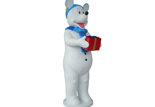 955 FUNNY DADDY MOUSE SNOWMAN CHRISTMAS STATUES 2