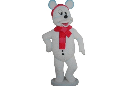 956 FUNNY CHILD MOUSE SNOWMAN CHRISTMAS STATUES 1