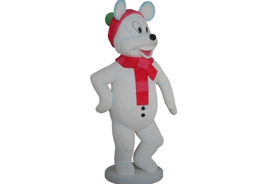 956 FUNNY CHILD MOUSE SNOWMAN CHRISTMAS STATUES 2
