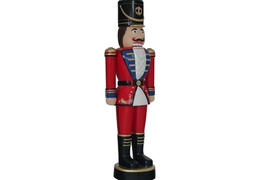 B0249 NUTCRACKER CHRISTMAS TOY SOLDIER 4 FOOT RED BLUE 2