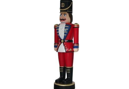 B0249 NUTCRACKER CHRISTMAS TOY SOLDIER 4 FOOT RED BLUE 3