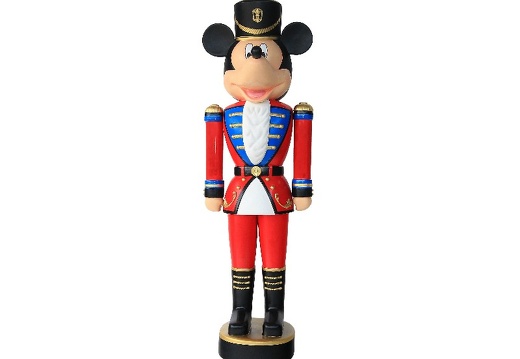 B0253 4 FOOT FUNNY MOUSE CHRISTMAS SOLDIER NUTCRACKER STATUE 1