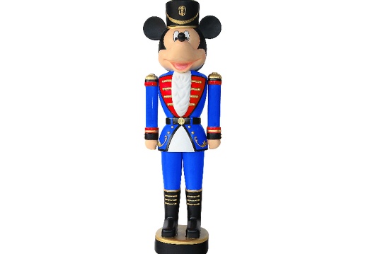 B0255  4 FOOT FUNNY MOUSE CHRISTMAS SOLDIER NUTCRACKER STATUE 1
