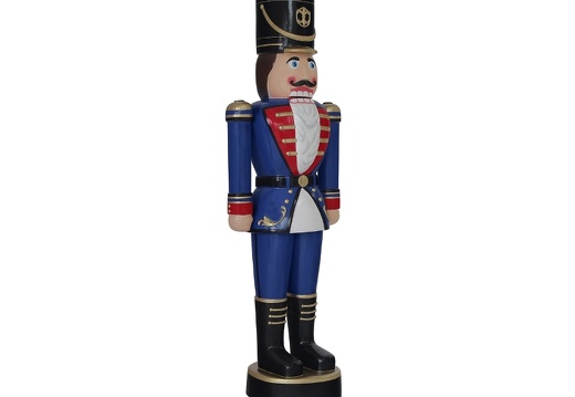 N192 NUTCRACKER CHRISTMAS TOY SOLDIER 6 5 FOOT BLUE RED 2