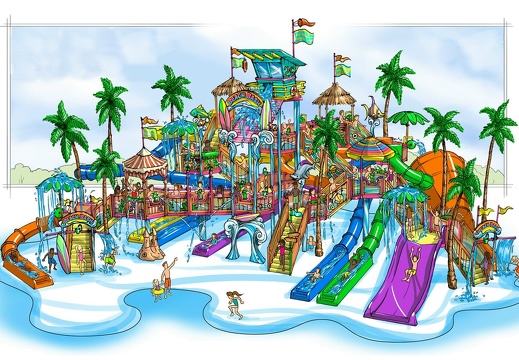 CONDRA3 CONCEPTUAL DRAWINGS RENDERS PLANS FOR WATER PARK THEME PARK PROJECTS 3D CUSTOM THEMING
