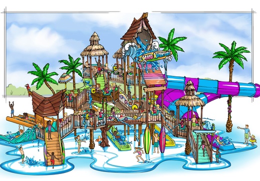 CONDRA4 CONCEPTUAL DRAWINGS RENDERS PLANS FOR WATER PARK THEME PARK PROJECTS 3D CUSTOM THEMING
