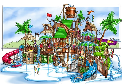 CONDRA9 CONCEPTUAL DRAWINGS RENDERS PLANS FOR WATER PARK THEME PARK PROJECTS 3D CUSTOM THEMING