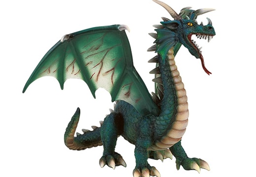 JJ1305 LIFE SIZE MYTHICAL DRAGON 8 FOOT TALL