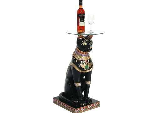 JBF015 EGYPTIAN CAT SIDE TABLE