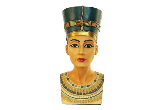 JJ1263 HATSHEPSUT FEMALE EGYPTIAN PHARAOH HEAD BUST