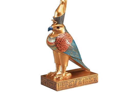 JJ1327 EGYPTIAN PHARAOH BIRD TOMB DISPLAY STATUE 3 FOOT