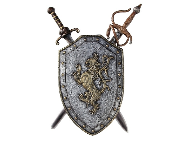N230_MEDIEVAL_KNIGHT_IN_AMOUR_SWORDS_SHIELD_WALL_MOUNTED_1.JPG