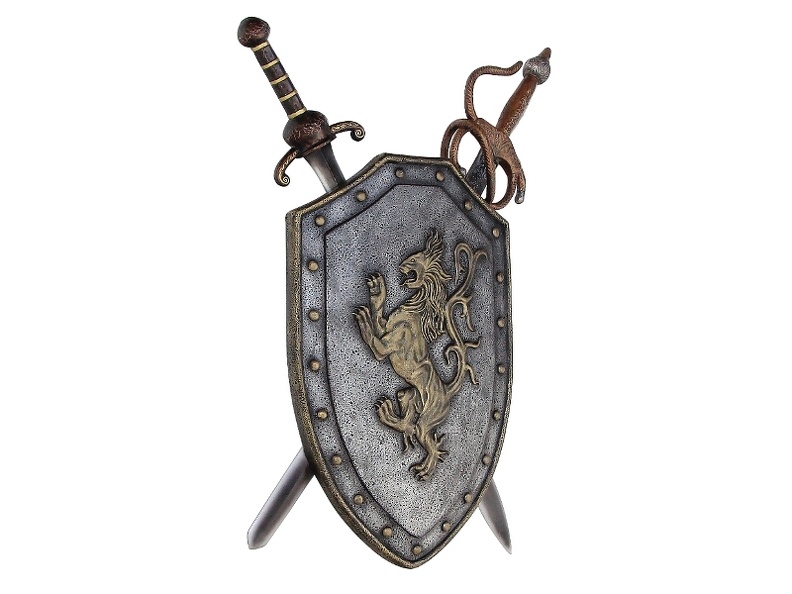 N230_MEDIEVAL_KNIGHT_IN_AMOUR_SWORDS_SHIELD_WALL_MOUNTED_2.JPG