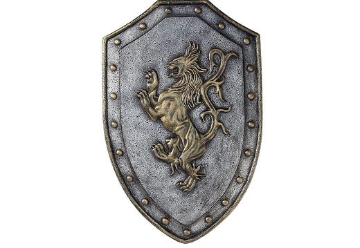 N232 MEDIEVAL KNIGHT IN AMOUR SHIELD WALL MOUNTED 1