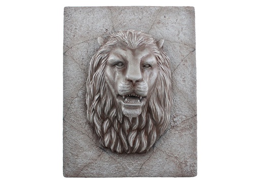 357 STONE EFFECT LIONS HEAD ON STONE MOUNT AVAILABLE WITH WATER COMING FROM MOUTH 1