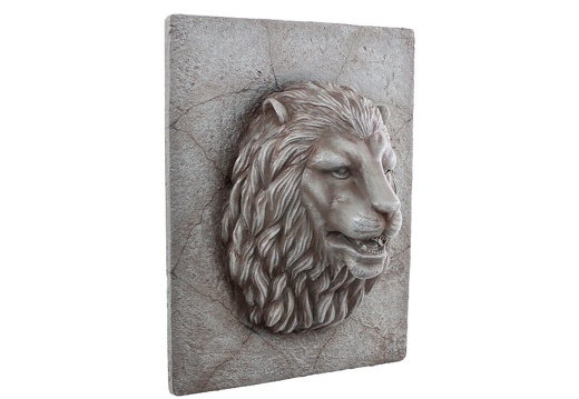 358 STONE EFFECT LIONS HEAD ON STONE MOUNT AVAILABLE WITH WATER COMING FROM MOUTH 2