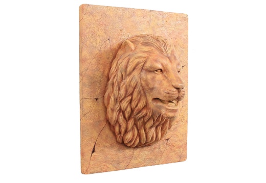 360 SAND STONE EFFECT LIONS HEAD ON STONE MOUNT AVAILABLE WITH WATER COMING FROM MOUTH 2