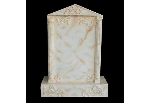 JBTH492 WHITE MARBLE EFFECT GRAVE STONE ANY MESSAGE NAME ENGRAVED 1