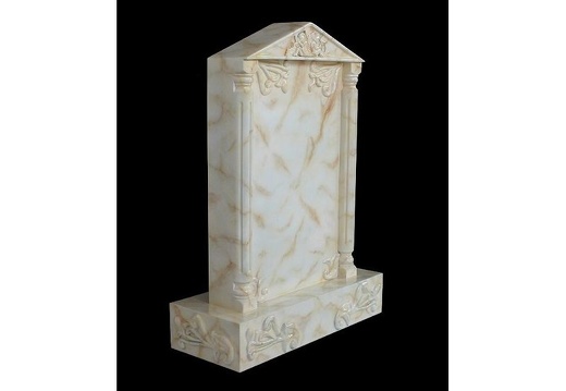 JBTH492 WHITE MARBLE EFFECT GRAVE STONE ANY MESSAGE NAME ENGRAVED 2
