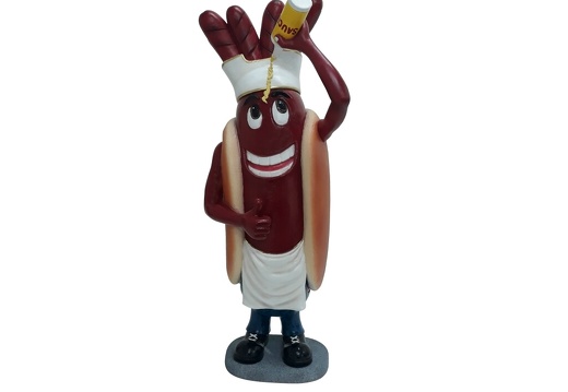 1514 FUNNY HOT DOG ADVERTISING SIGN STATUE 1